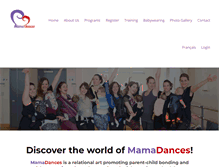 Tablet Screenshot of mamadances.com